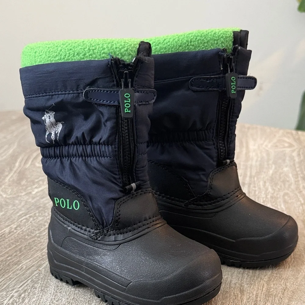 Polo by Ralph Lauren Toddler Boots - Navy and Green